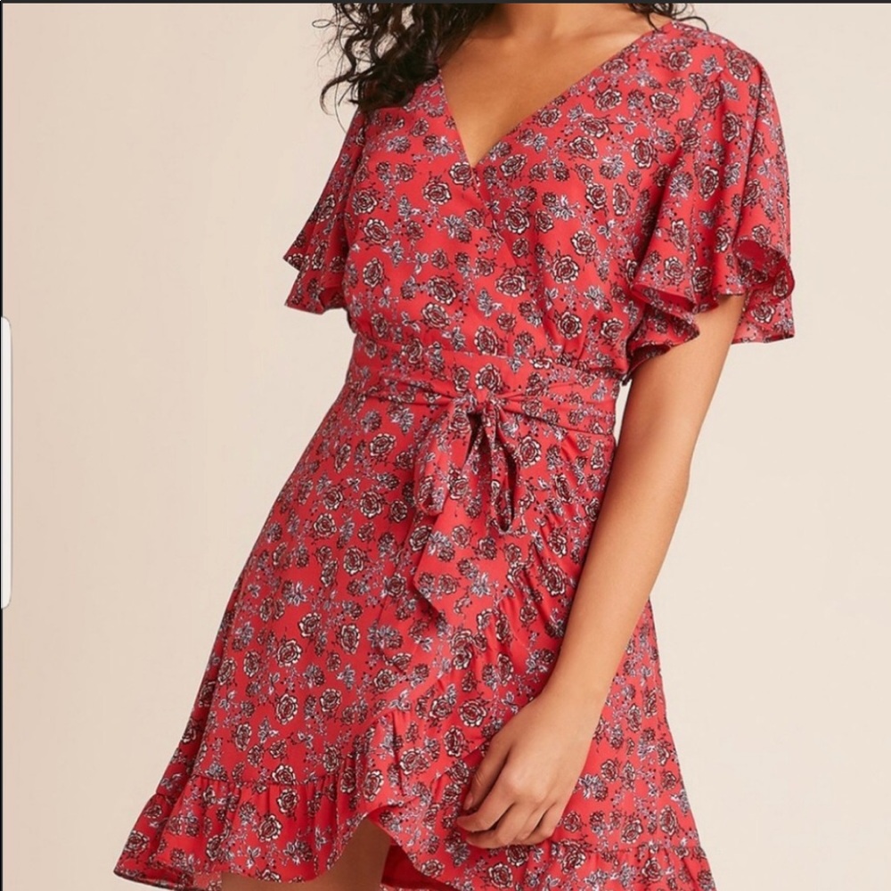 Jack by BB Dakota Friendly Fire wrap dress New 2 - Picture 1 of 8